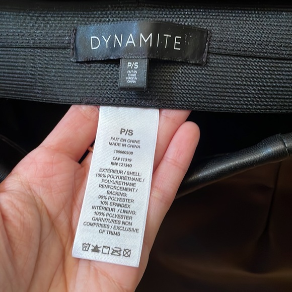 Dynamite faux leather skirt with pockets - Picture 5 of 6